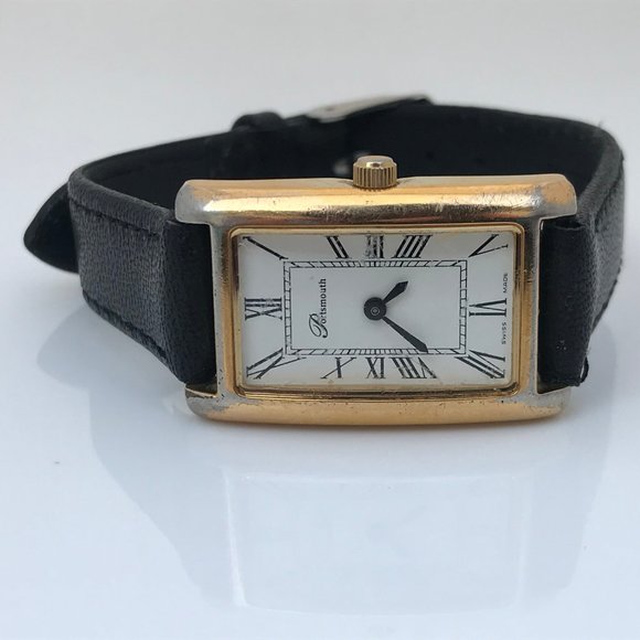 Portsmouth Swiss Made Women Watch Gold Tone Case W - Picture 3 of 13